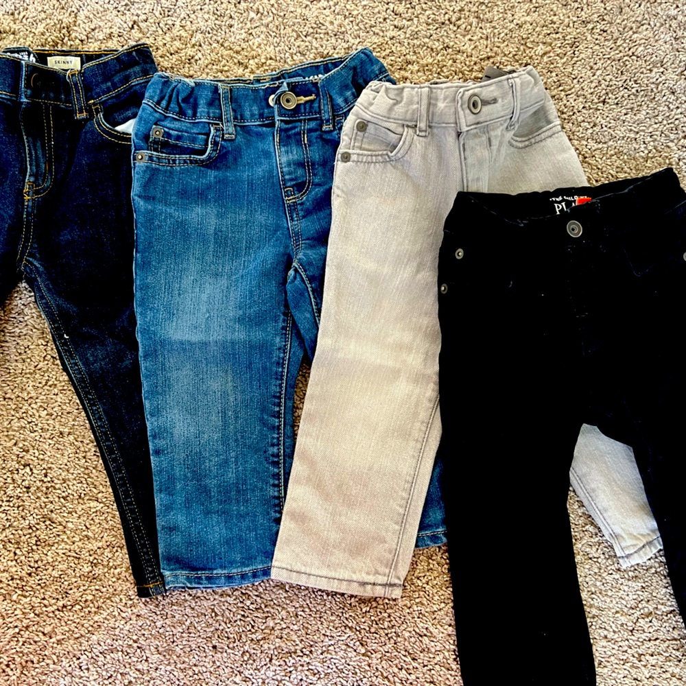 Like new 18-24M Slim/Skinny jeans various brands bundle